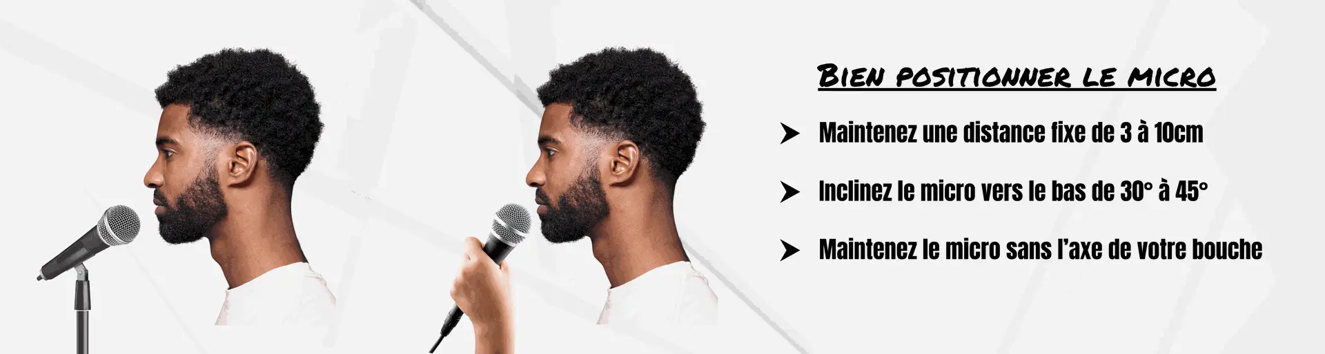 Comment tenir un micro main pour une prise de parole en public : illustration