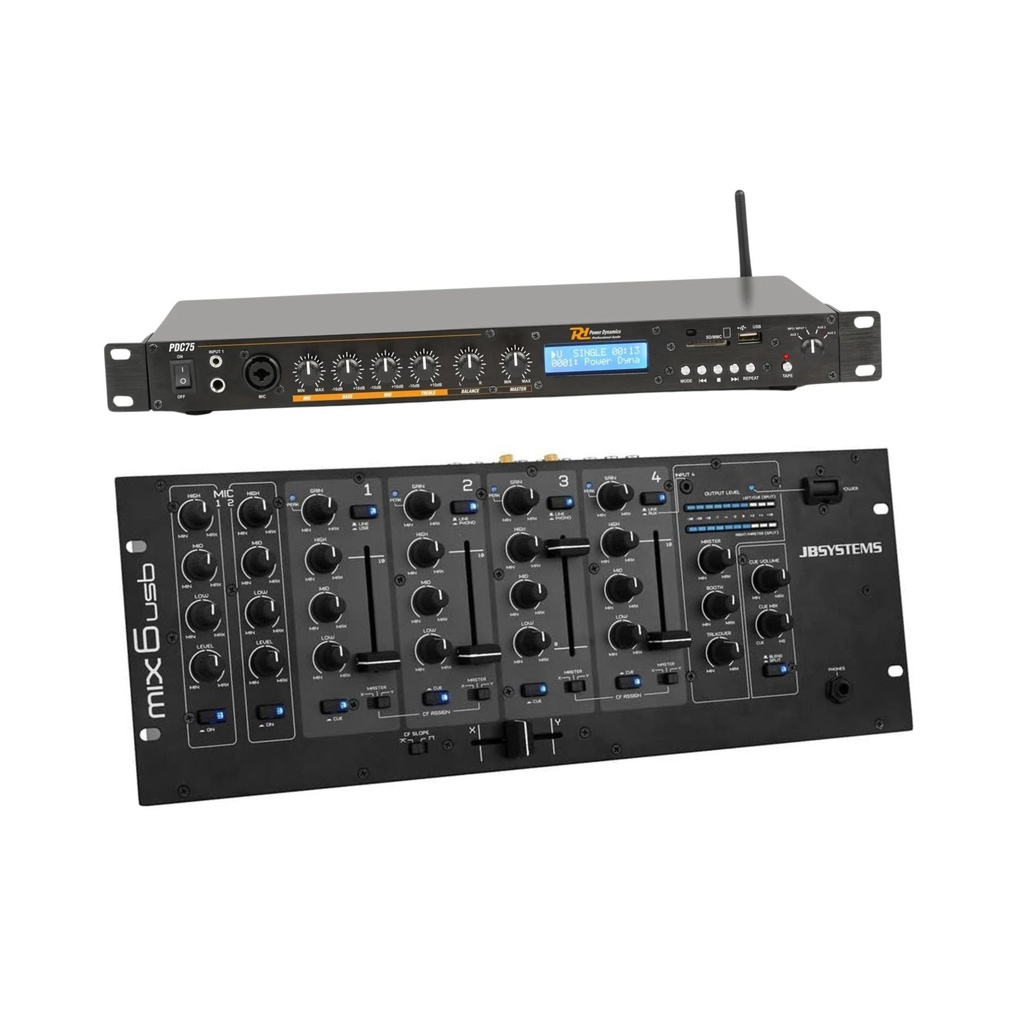 Table de mixage + Lecteur USB/Bluetooth