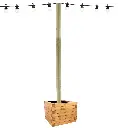 Mat pour guirlande Guiguette en bois 3m