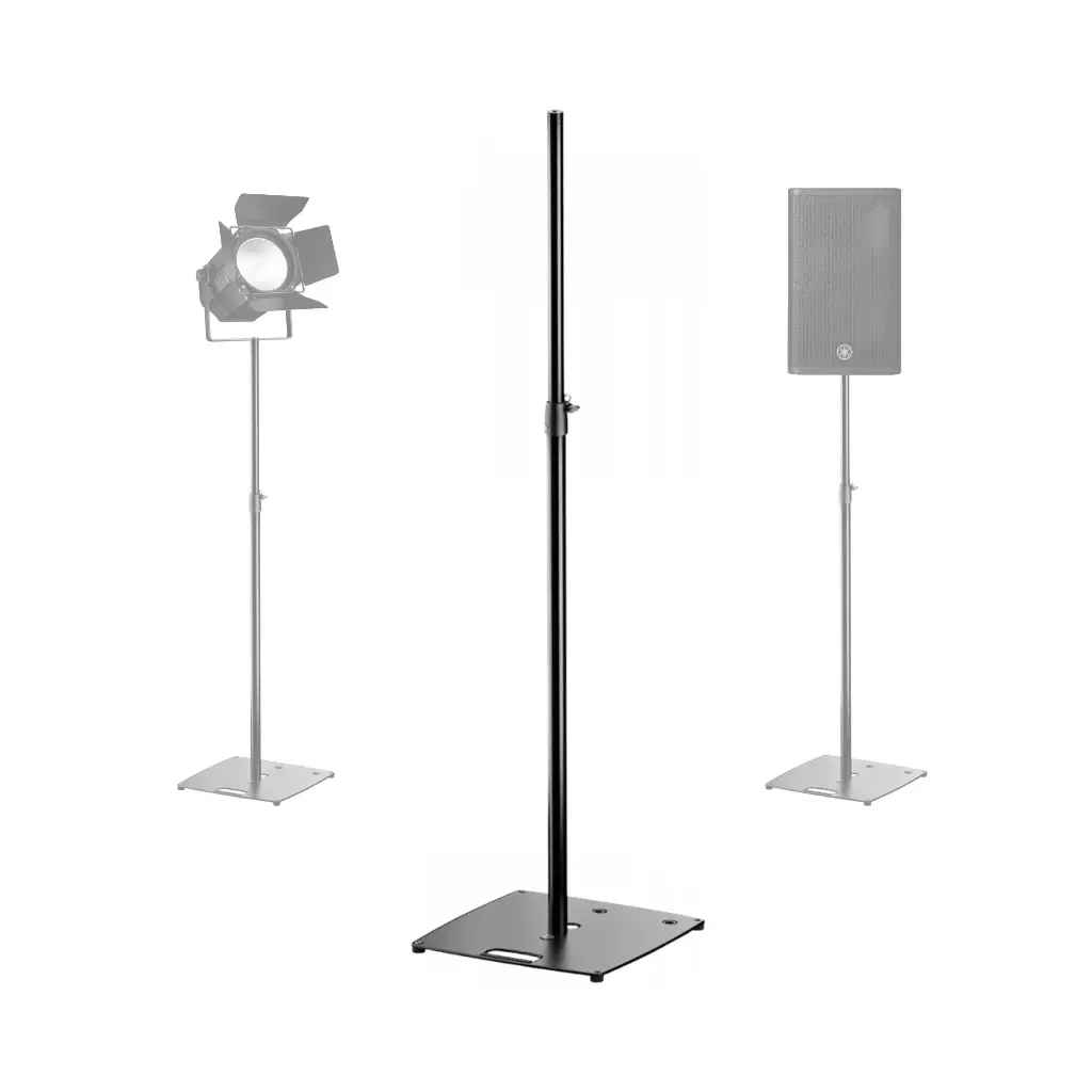 Pied d'enceinte ou d'éclairage base métal