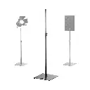 Pied d'enceinte ou d'éclairage base métal