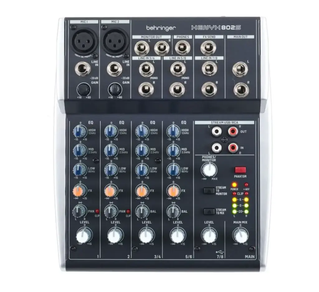 Mini table de mixage 8 cannaux 